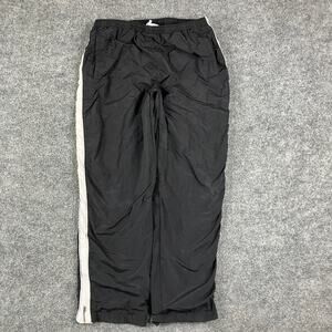 Energy Zone Track Pants Women's M Black White Stripe Windbreaker Athletic